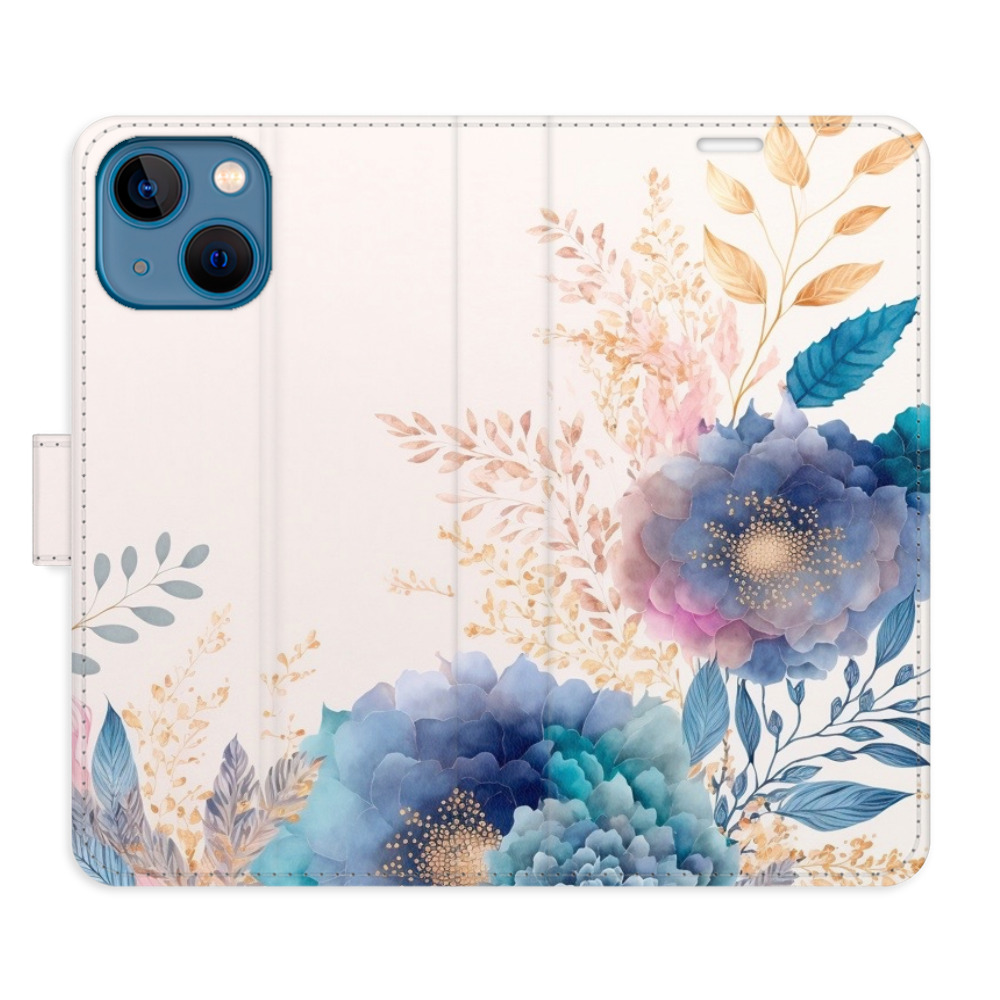 Flipové pouzdro iSaprio - Ornamental Flowers 03 - iPhone 13 mini