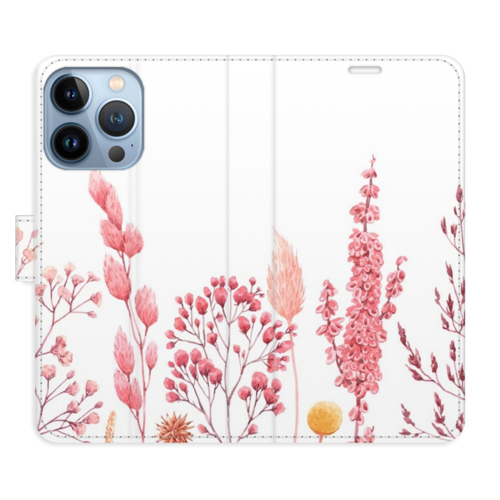 Flipové pouzdro iSaprio - Pink Flowers 03 - iPhone 13 Pro