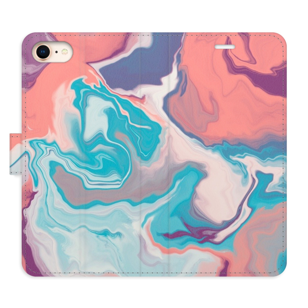 Flipové pouzdro iSaprio - Abstract Paint 06 - iPhone 7/8/SE 2020