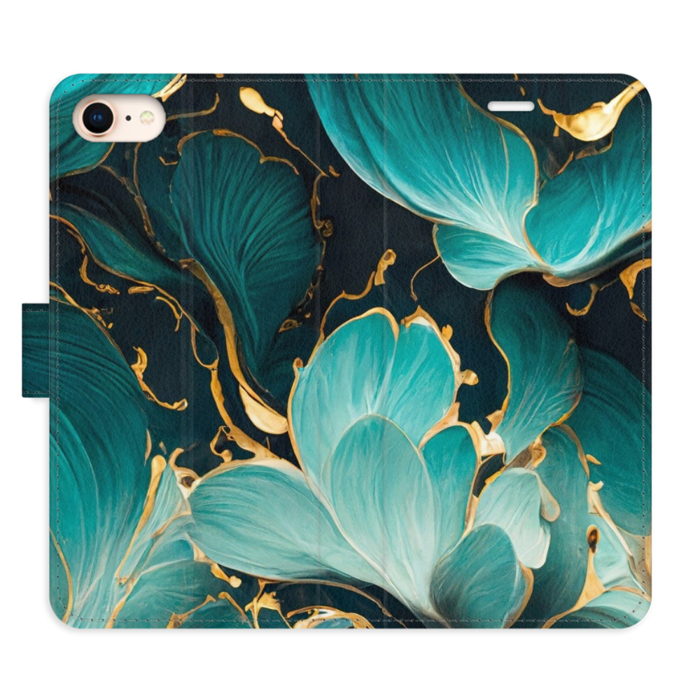 Flipové pouzdro iSaprio - Blue Flowers 02 - iPhone 7/8/SE 2020