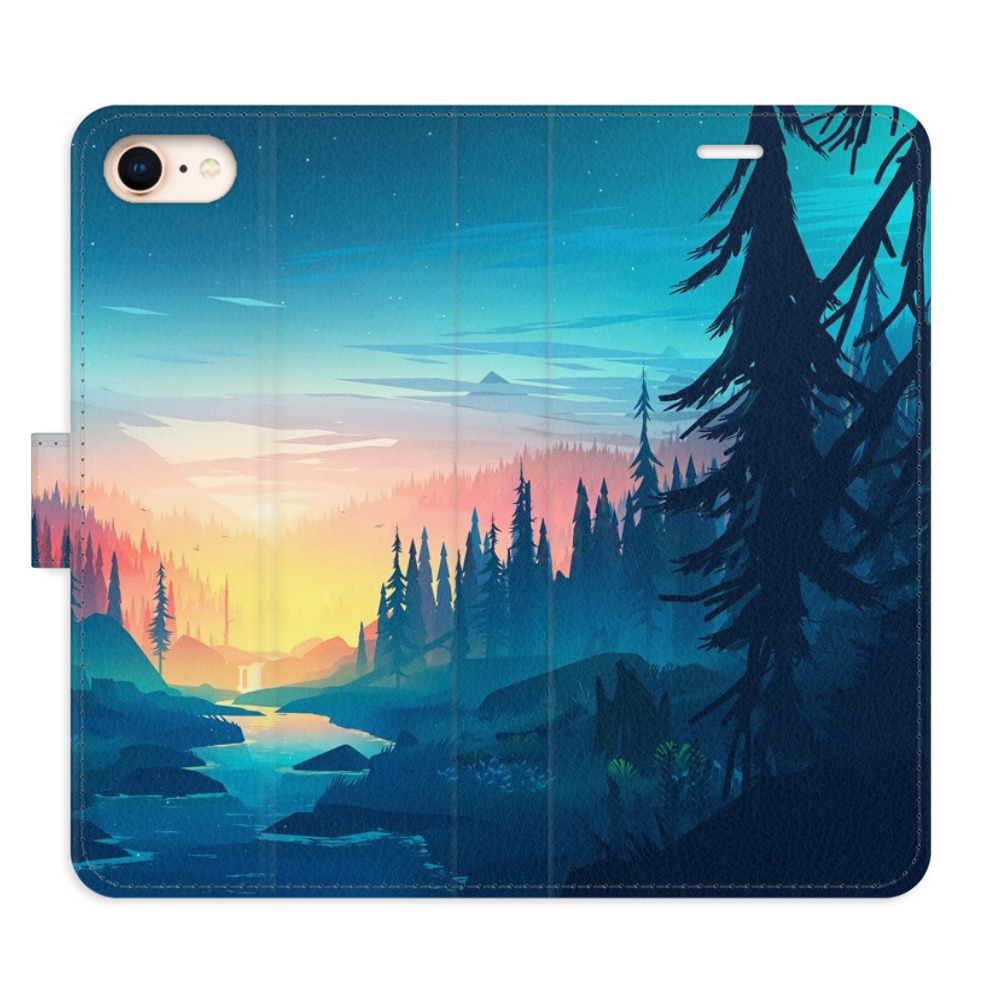 Flipové pouzdro iSaprio - Magical Landscape - iPhone 7/8/SE 2020