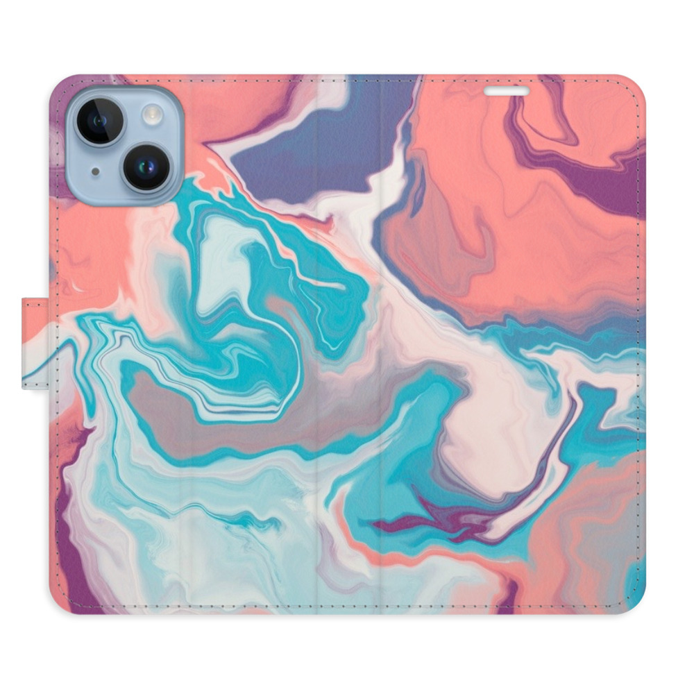 Flipové pouzdro iSaprio - Abstract Paint 06 - iPhone 14