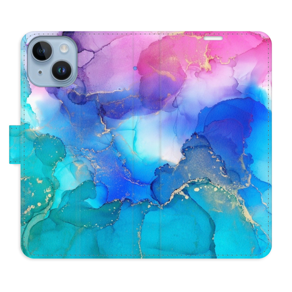 Flipové pouzdro iSaprio - BluePink Paint - iPhone 14