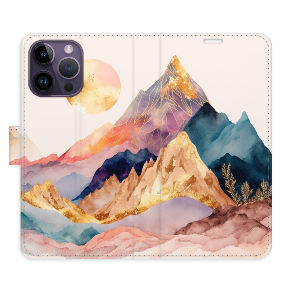 Flipové pouzdro iSaprio - Beautiful Mountains - iPhone 14 Pro Max
