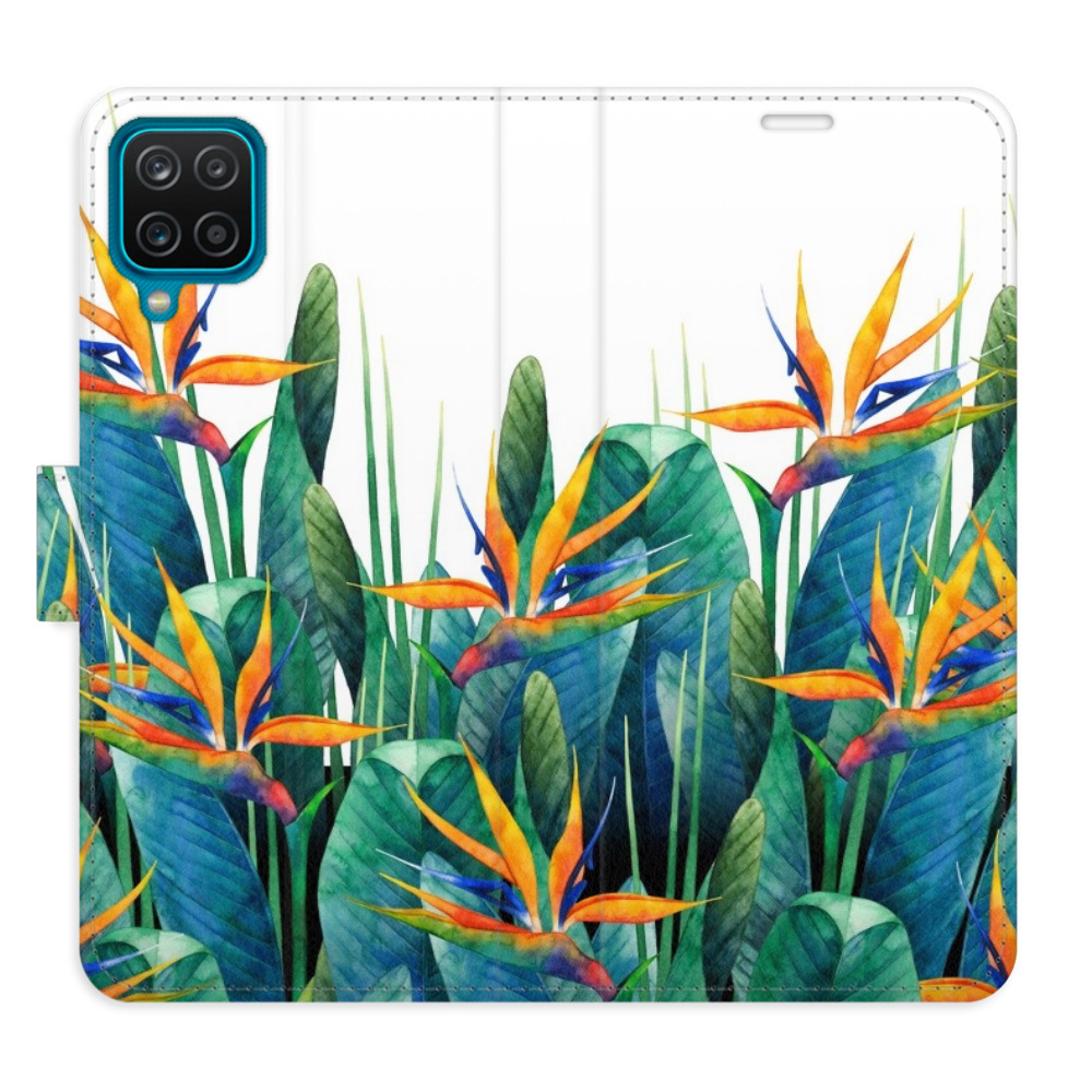 Flipové pouzdro iSaprio - Exotic Flowers 02 - Samsung Galaxy A12