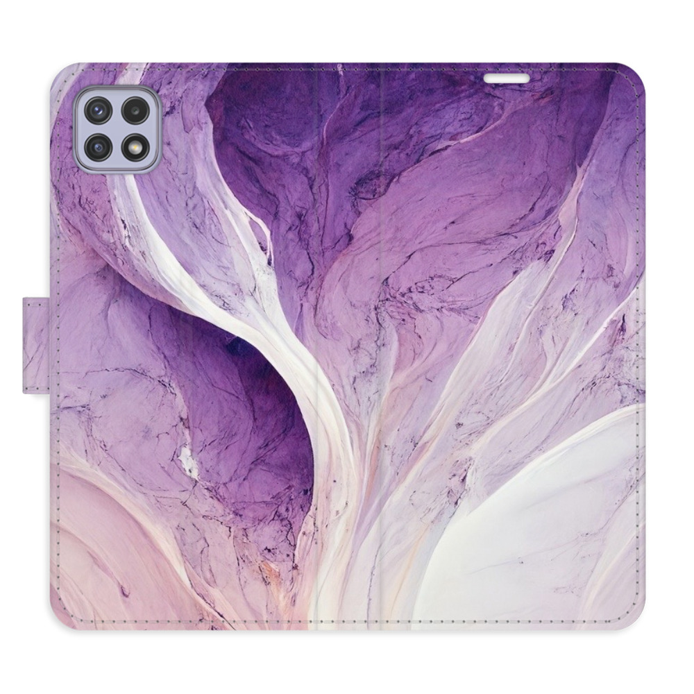 Flipové pouzdro iSaprio - Purple Paint - Samsung Galaxy A22 5G