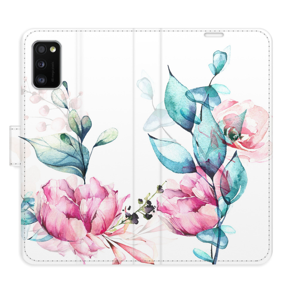 Flipové pouzdro iSaprio - Beautiful Flower - Samsung Galaxy A41