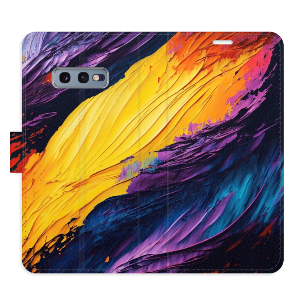 Flipové pouzdro iSaprio - Fire Paint - Samsung Galaxy S10e