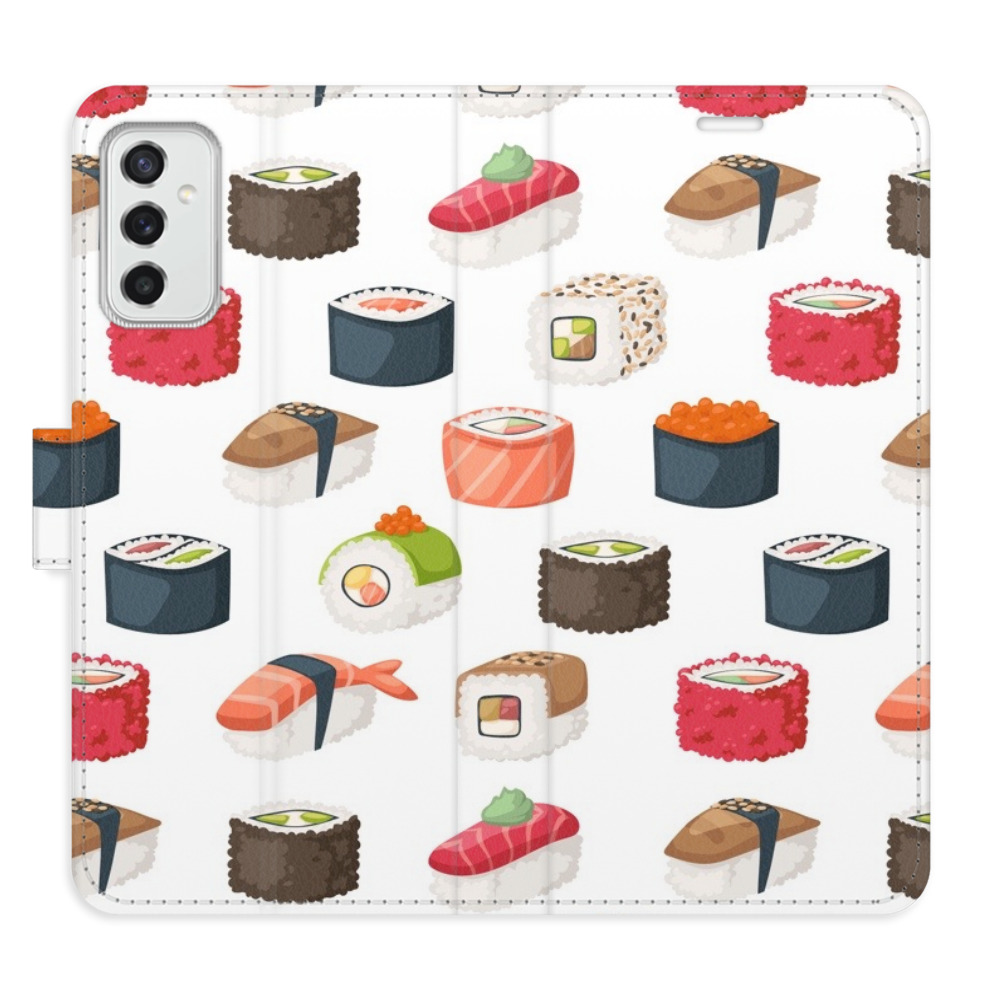 Flipové pouzdro iSaprio - Sushi Pattern 02 - Samsung Galaxy M52 5G