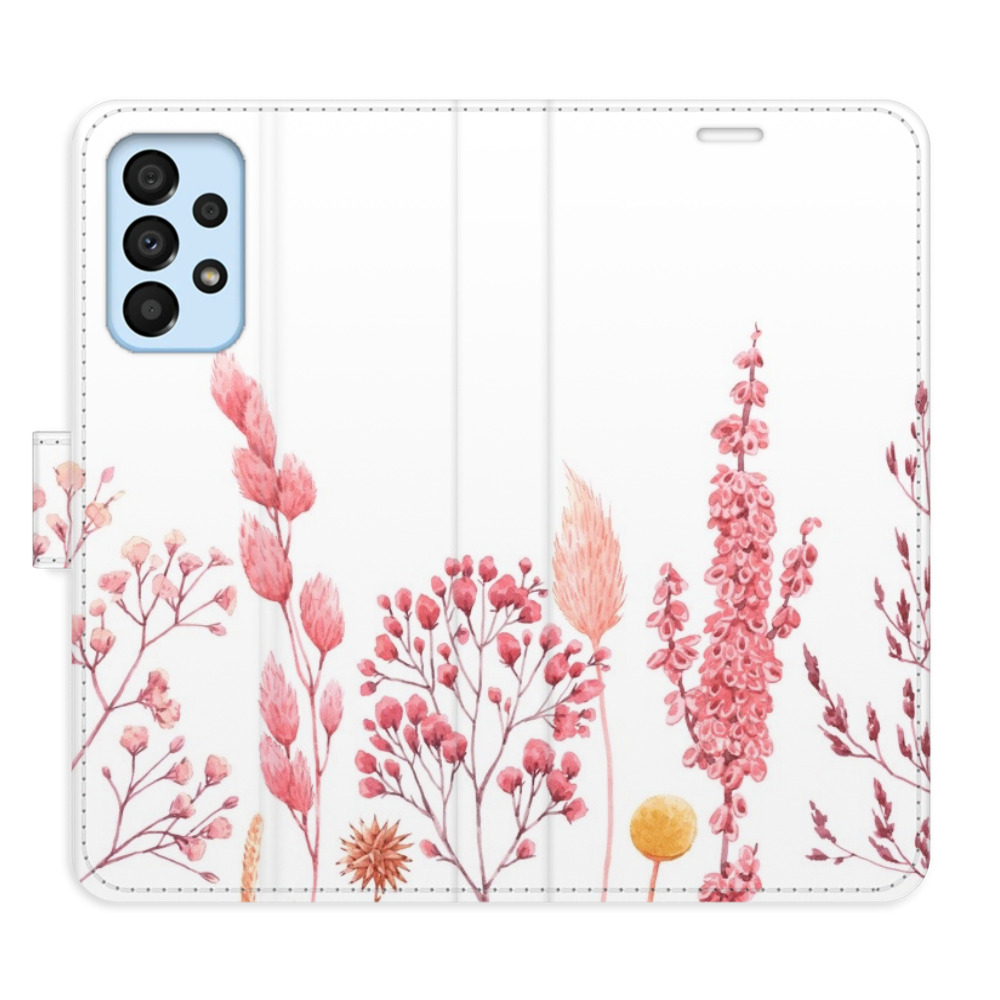 Flipové pouzdro iSaprio - Pink Flowers 03 - Samsung Galaxy A33 5G