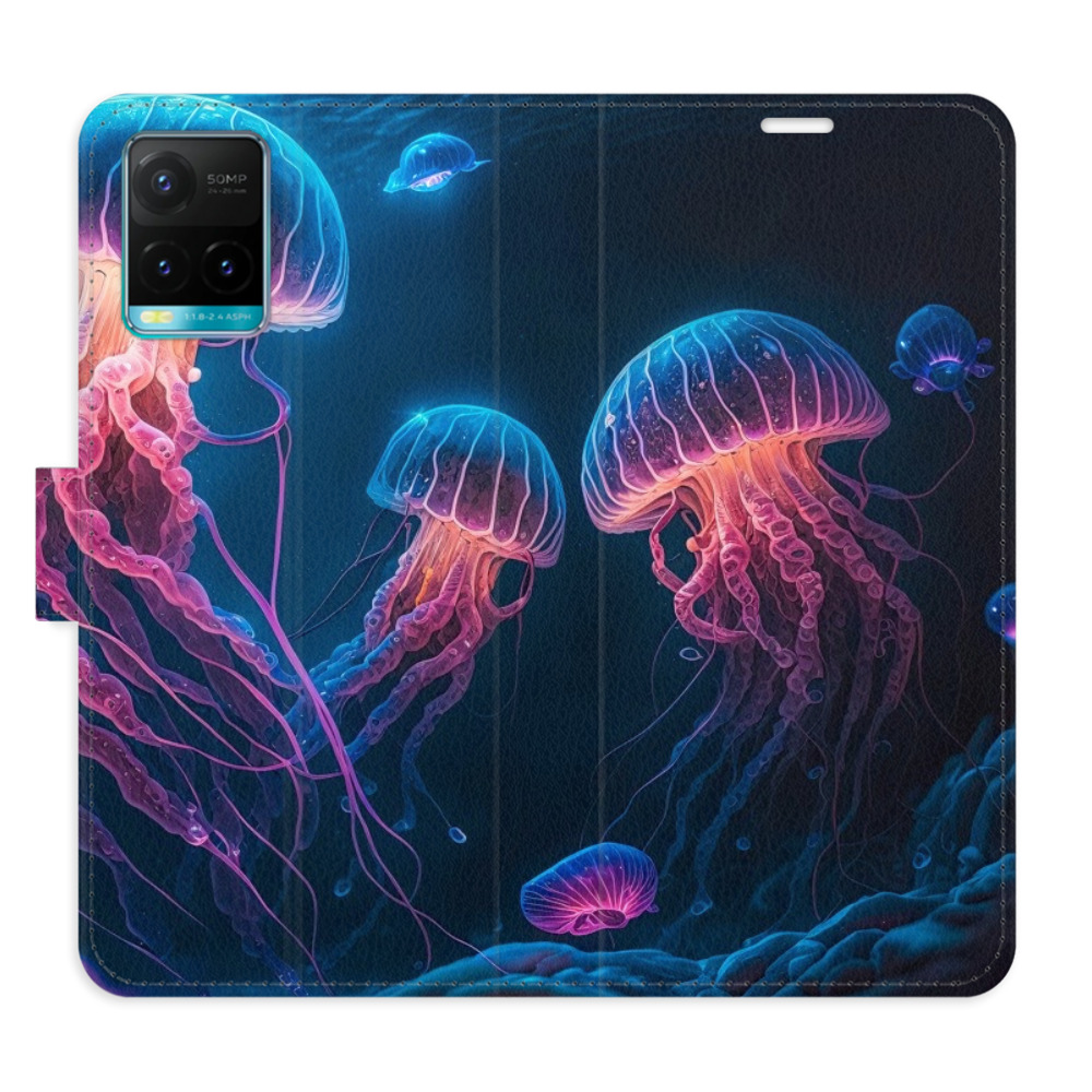 Flipové pouzdro iSaprio - Jellyfish - Vivo Y21 / Y21s / Y33s