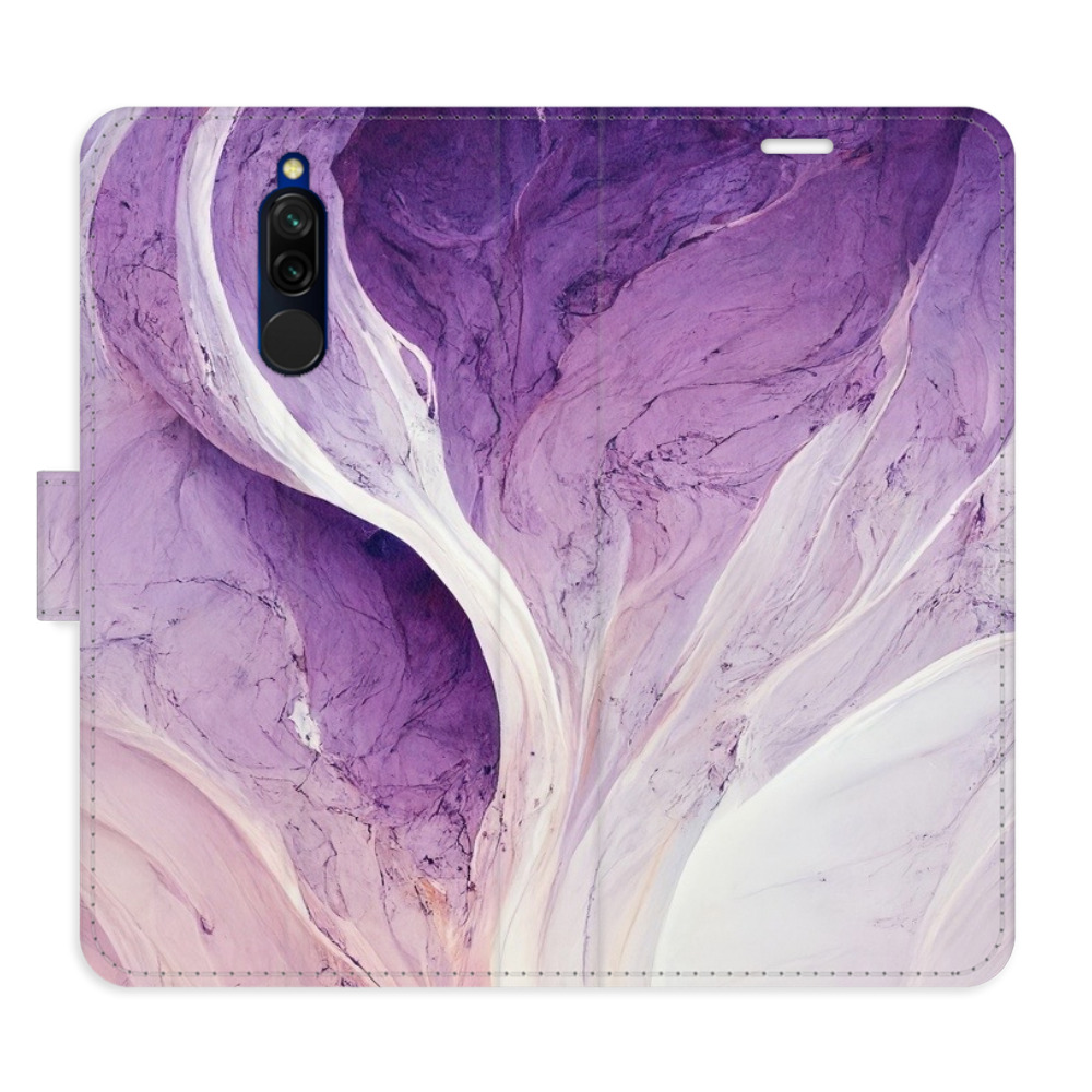 Flipové pouzdro iSaprio - Purple Paint - Xiaomi Redmi 8