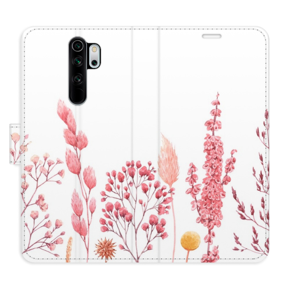 Flipové pouzdro iSaprio - Pink Flowers 03 - Xiaomi Redmi Note 8 Pro