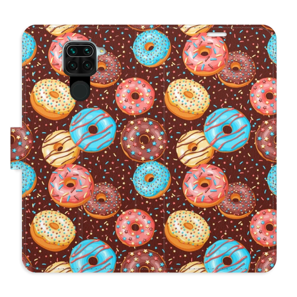 Flipové pouzdro iSaprio - Donuts Pattern - Xiaomi Redmi Note 9