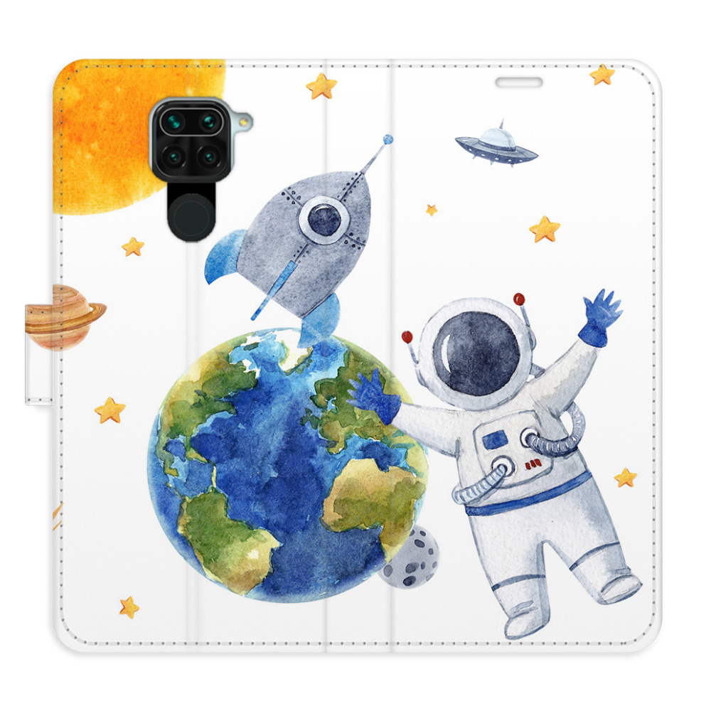 Flipové pouzdro iSaprio - Space 06 - Xiaomi Redmi Note 9