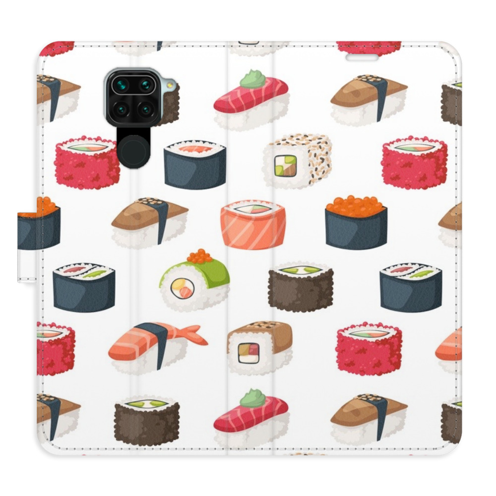 Flipové pouzdro iSaprio - Sushi Pattern 02 - Xiaomi Redmi Note 9