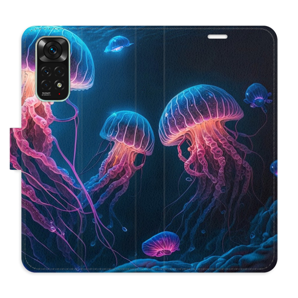 Flipové pouzdro iSaprio - Jellyfish - Xiaomi Redmi Note 11 / Note 11S