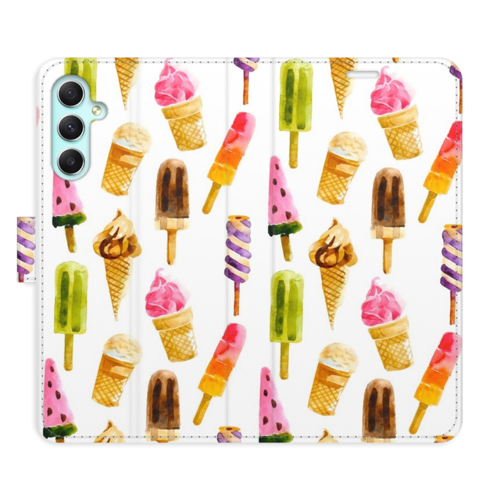 Flipové pouzdro iSaprio - Ice Cream Pattern - Samsung Galaxy A34 5G