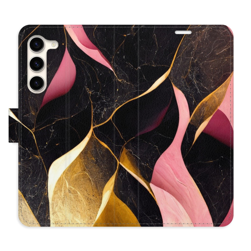 Flipové pouzdro iSaprio - Gold Pink Marble 02 - Samsung Galaxy S23+ 5G