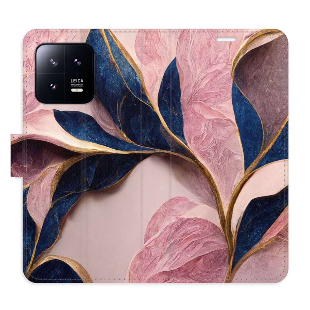 Flipové pouzdro iSaprio - Pink Leaves - Xiaomi 13