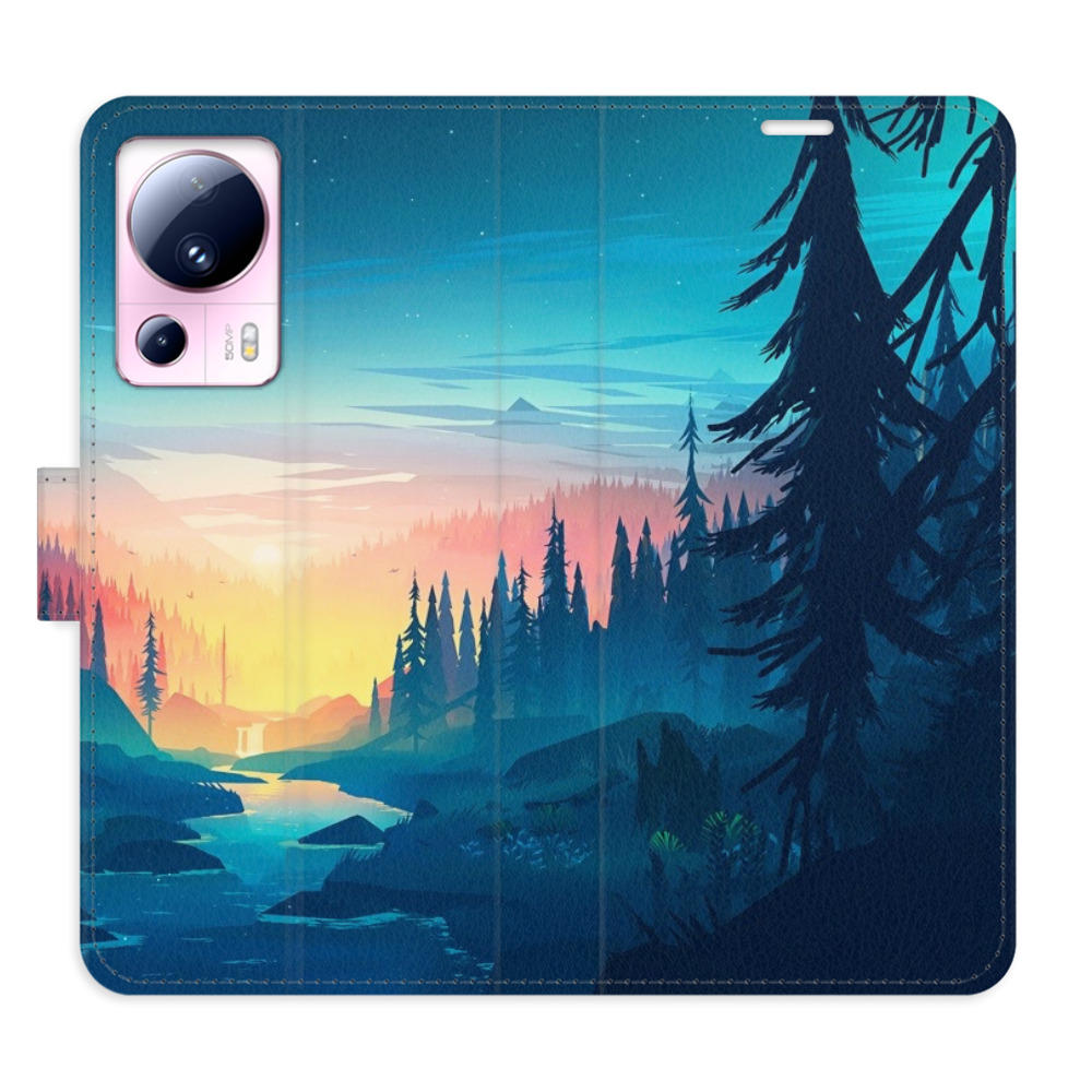 Flipové pouzdro iSaprio - Magical Landscape - Xiaomi 13 Lite