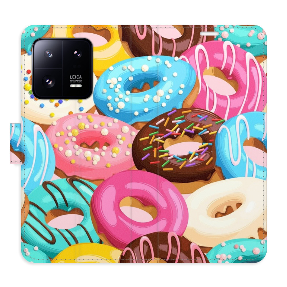 Flipové pouzdro iSaprio - Donuts Pattern 02 - Xiaomi 13 Pro