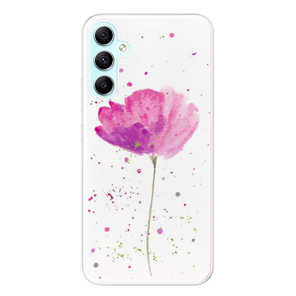 Odolné silikonové pouzdro iSaprio - Poppies - Samsung Galaxy A34 5G
