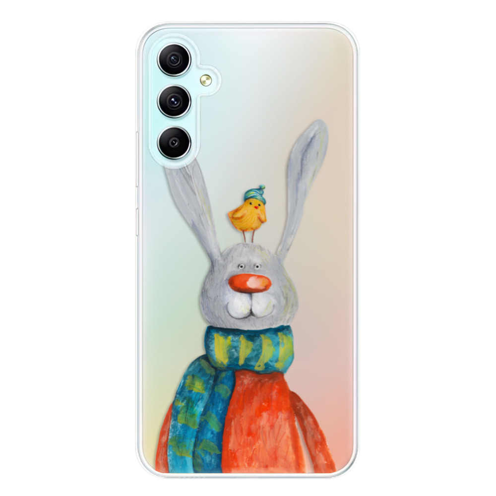 Odolné silikonové pouzdro iSaprio - Rabbit And Bird - Samsung Galaxy A34 5G
