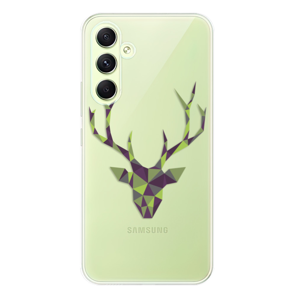 Odolné silikonové pouzdro iSaprio - Deer Green - Samsung Galaxy A54 5G