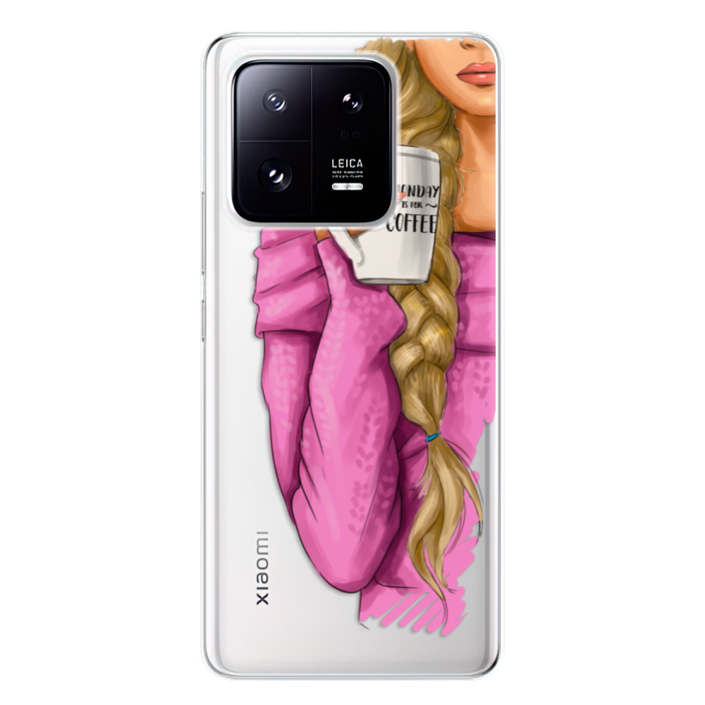 Odolné silikonové pouzdro iSaprio - My Coffe and Blond Girl - Xiaomi 13 Pro