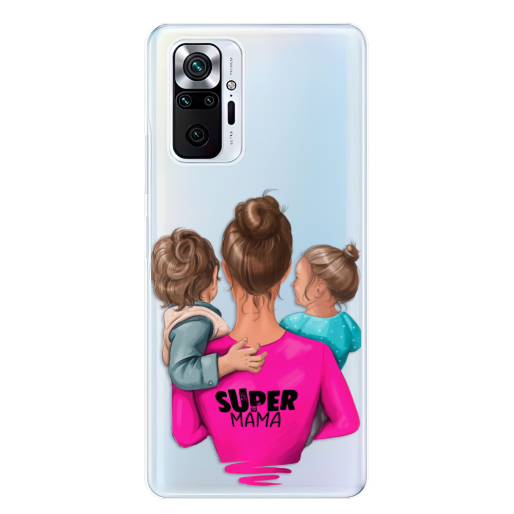 Odolné silikonové pouzdro iSaprio - Super Mama - Boy and Girl - Xiaomi Redmi Note 10 Pro