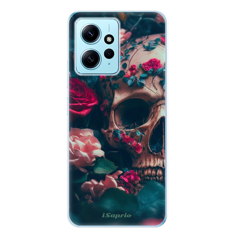 Odolné silikonové pouzdro iSaprio - Skull in Roses - Xiaomi Redmi Note 12 5G