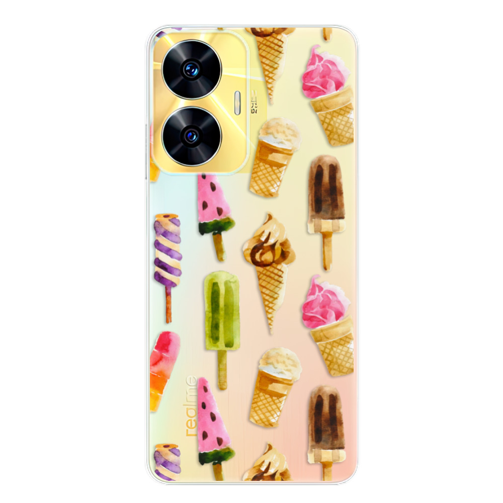 Odolné silikonové pouzdro iSaprio - Ice Cream - Realme C55