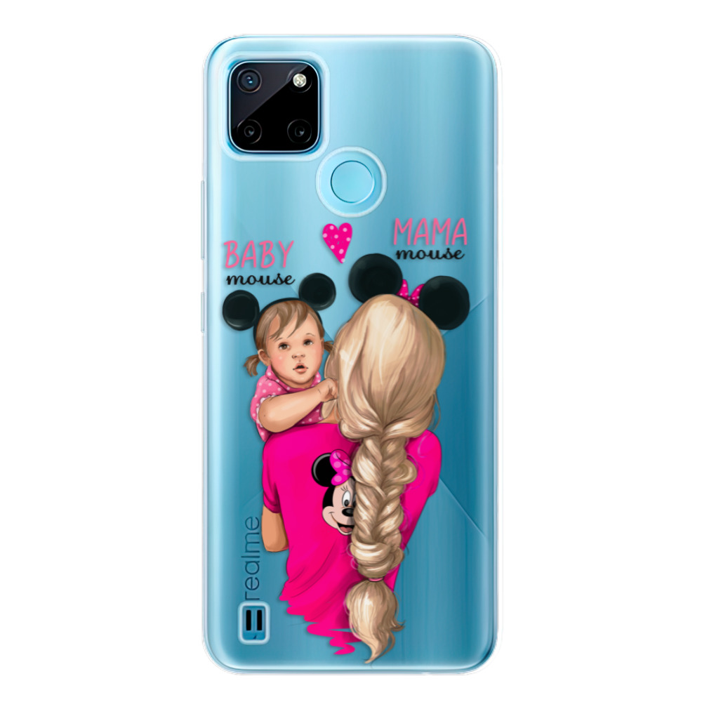 Odolné silikonové pouzdro iSaprio - Mama Mouse Blond and Girl - Realme C21Y / C25Y