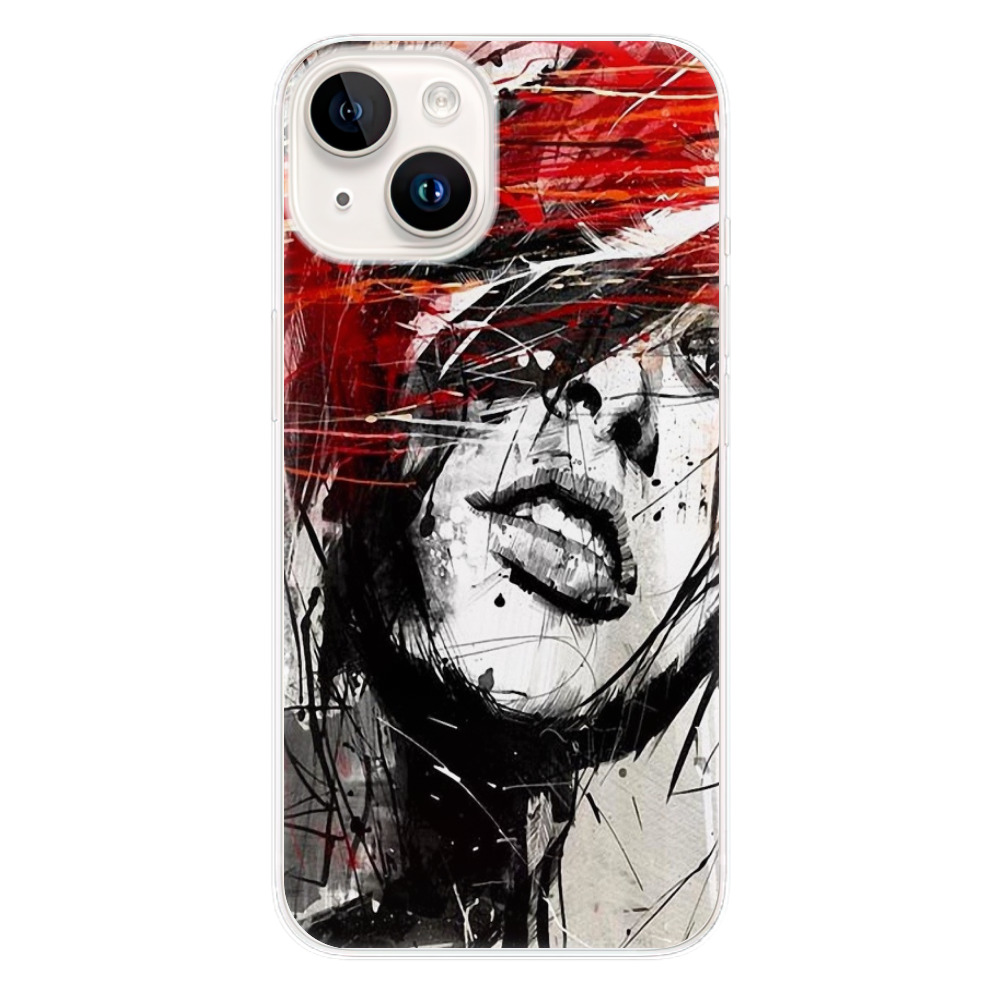 Odolné silikonové pouzdro iSaprio - Sketch Face - iPhone 15
