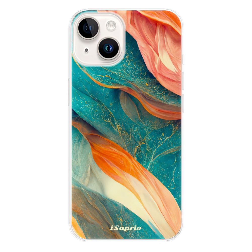 Odolné silikonové pouzdro iSaprio - Abstract Marble - iPhone 15