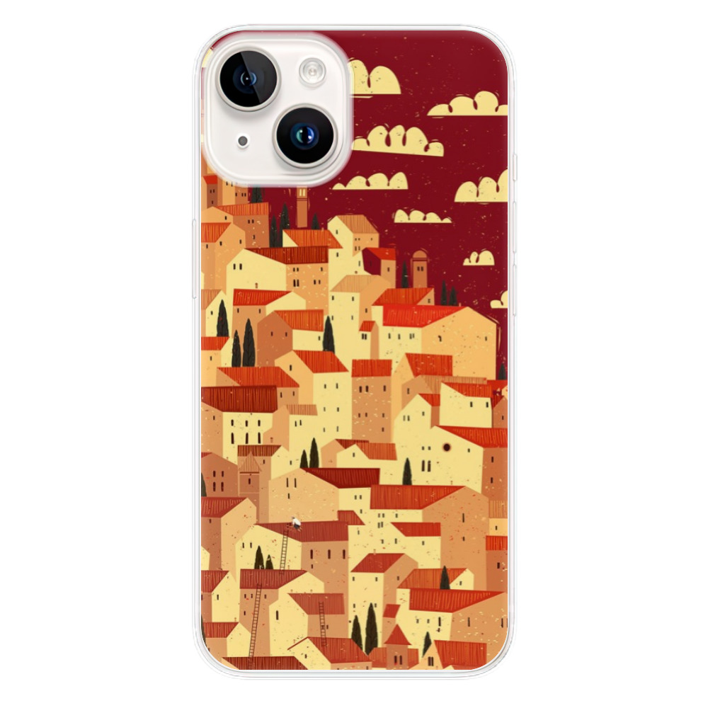 Odolné silikonové pouzdro iSaprio - Mountain City - iPhone 15 Plus