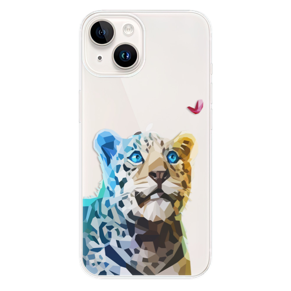 Odolné silikonové pouzdro iSaprio - Leopard With Butterfly - iPhone 15 Plus