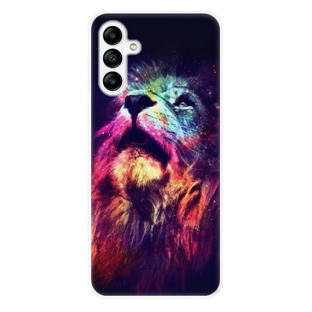 Odolné silikonové pouzdro iSaprio - Lion in Colors - Samsung Galaxy A04s