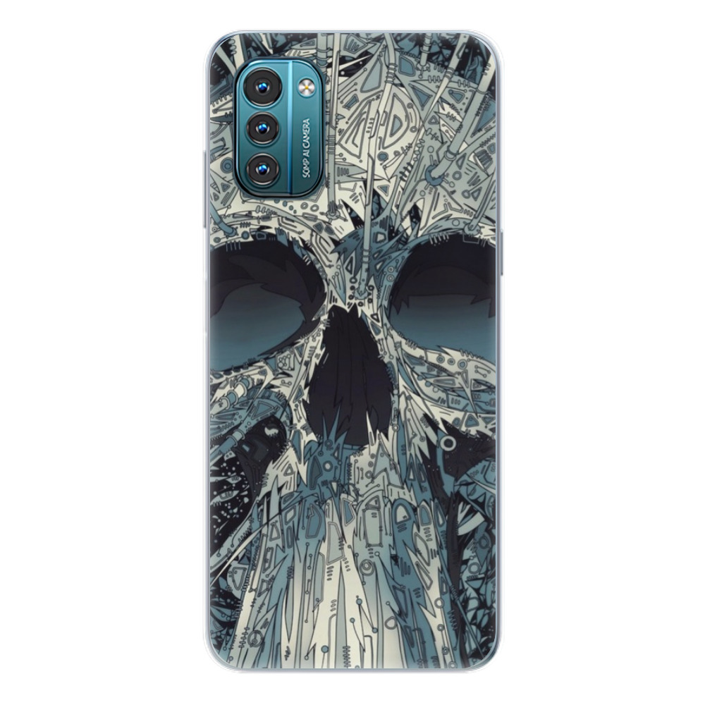 Odolné silikonové pouzdro iSaprio - Abstract Skull - Nokia G11 / G21