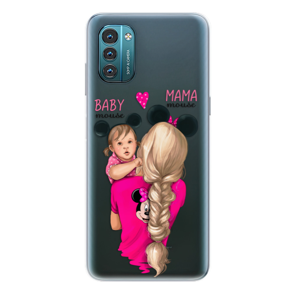 Odolné silikonové pouzdro iSaprio - Mama Mouse Blond and Girl - Nokia G11 / G21