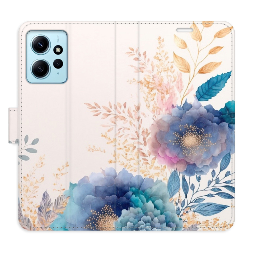 Flipové pouzdro iSaprio - Ornamental Flowers 03 - Xiaomi Redmi Note 12 5G