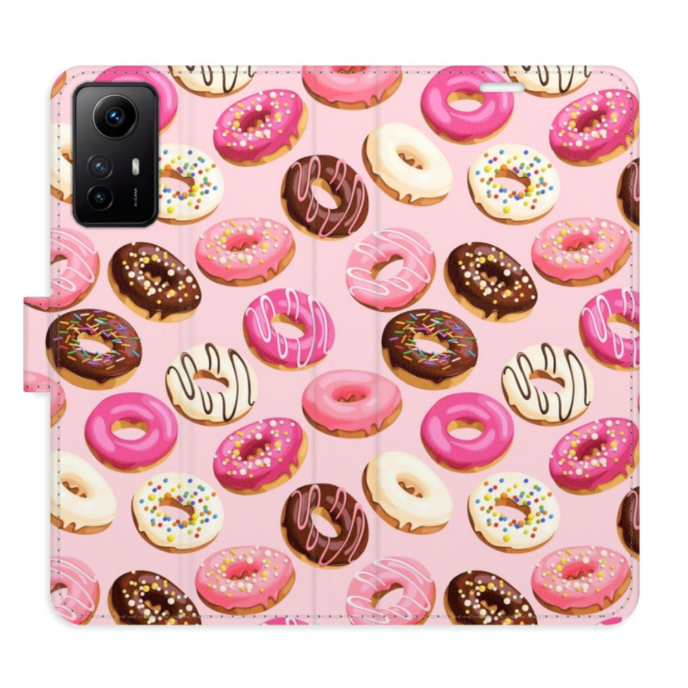 Flipové pouzdro iSaprio - Donuts Pattern 03 - Xiaomi Redmi Note 12S