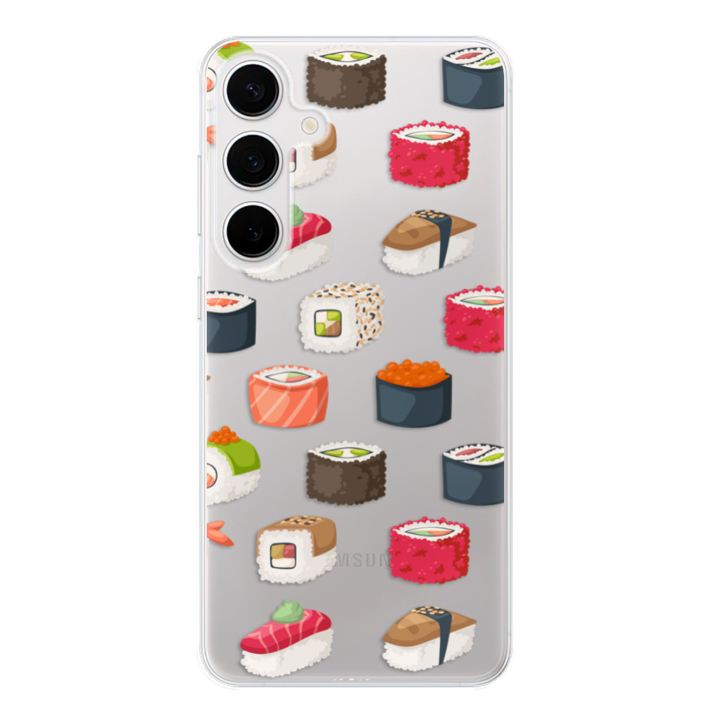 Odolné silikonové pouzdro iSaprio - Sushi Pattern - Samsung Galaxy S24+