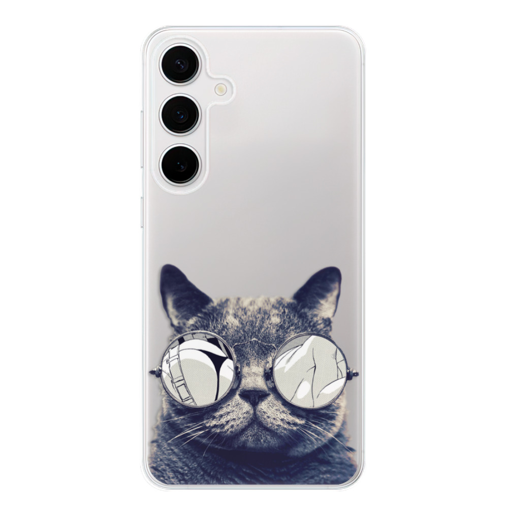 Odolné silikonové pouzdro iSaprio - Crazy Cat 01 - Samsung Galaxy S24+
