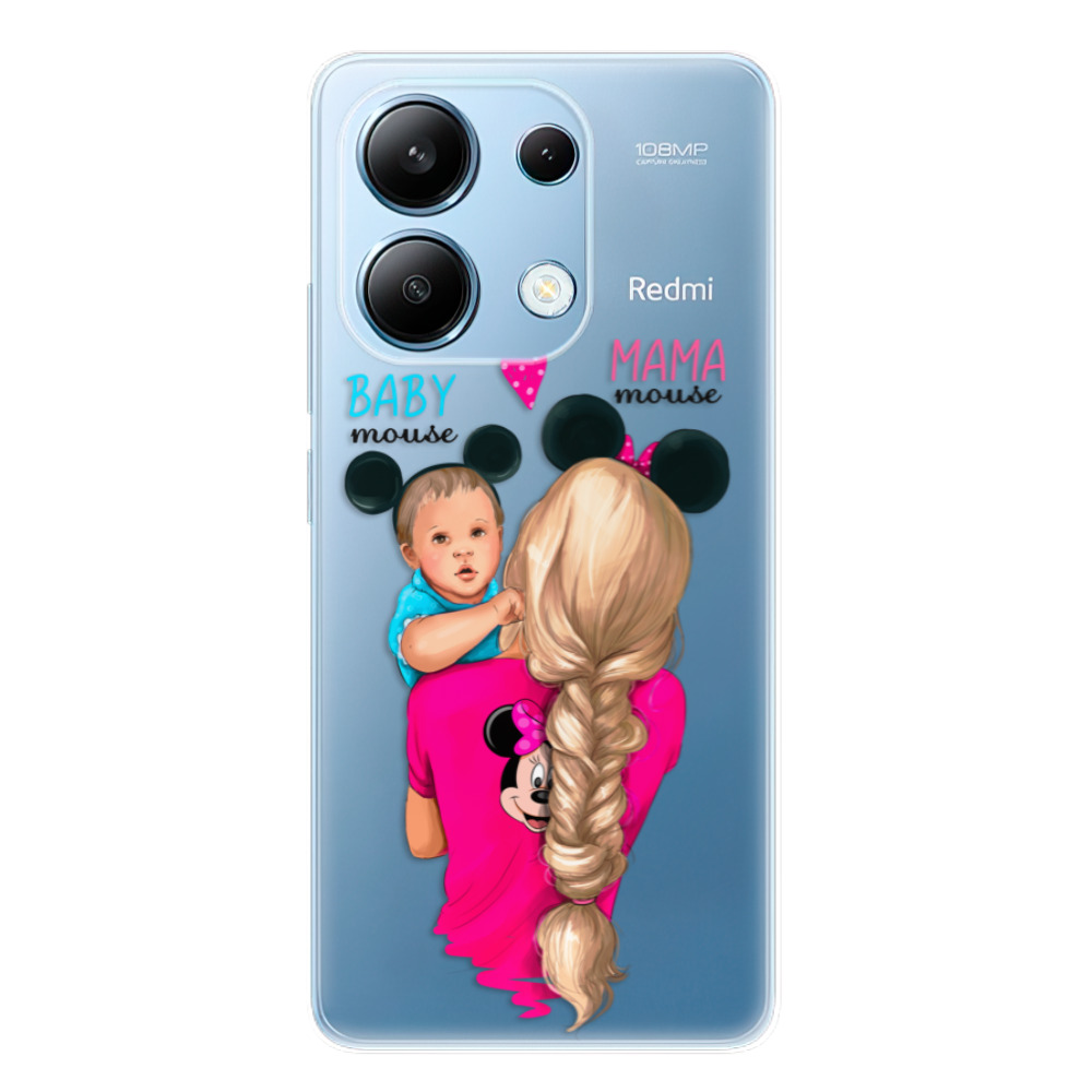 Odolné silikonové pouzdro iSaprio - Mama Mouse Blonde and Boy - Xiaomi Redmi Note 13