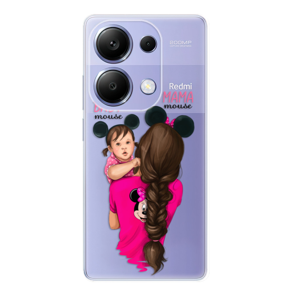 Odolné silikonové pouzdro iSaprio - Mama Mouse Brunette and Girl - Xiaomi Redmi Note 13 Pro