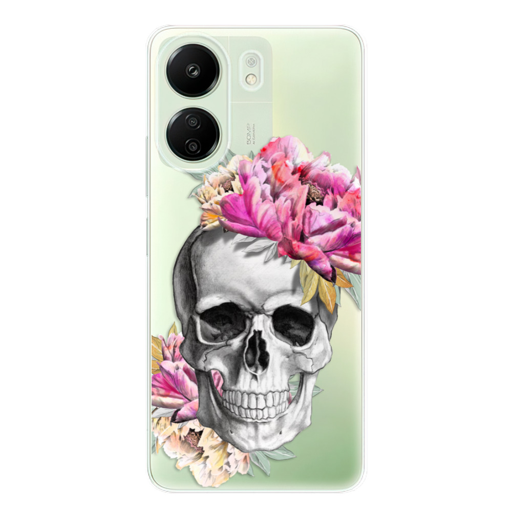 Odolné silikonové pouzdro iSaprio - Pretty Skull - Xiaomi Redmi 13C