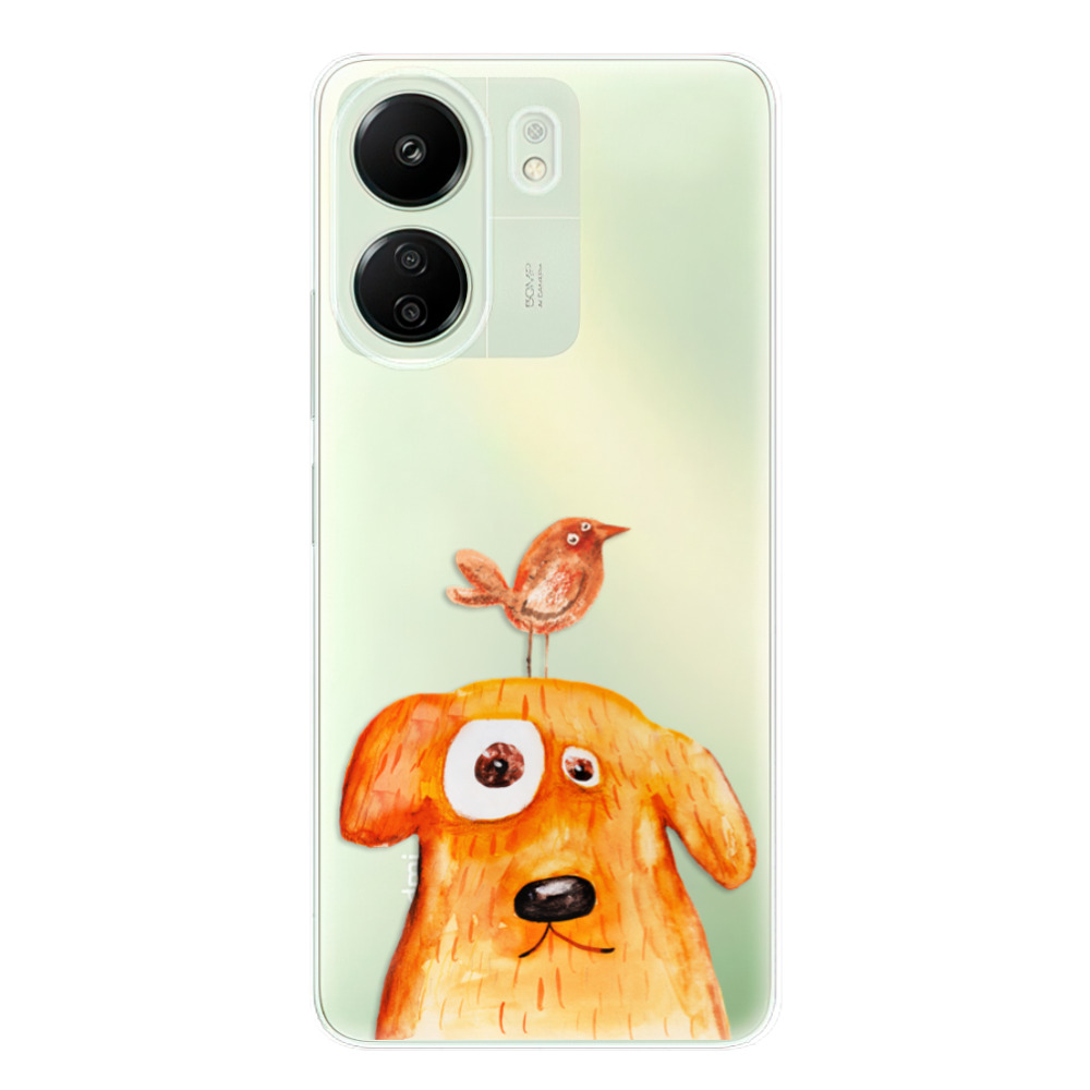 Odolné silikonové pouzdro iSaprio - Dog And Bird - Xiaomi Redmi 13C