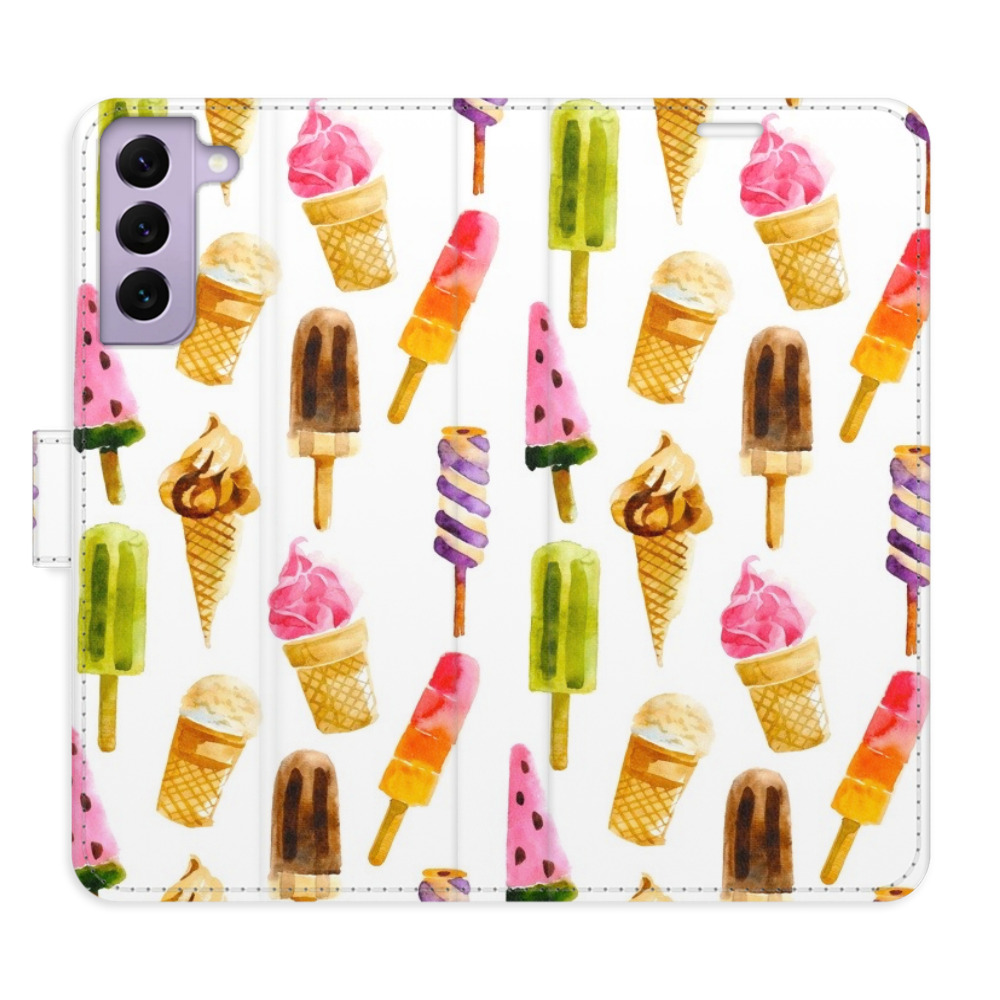 Flipové pouzdro iSaprio - Ice Cream Pattern - Samsung Galaxy S22 5G